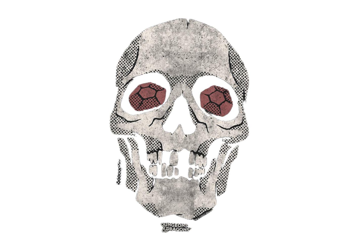 Мужская футболка D&D Dungeons And Dragons Demi Lich Skull, цвет: Чёрный — фото 2