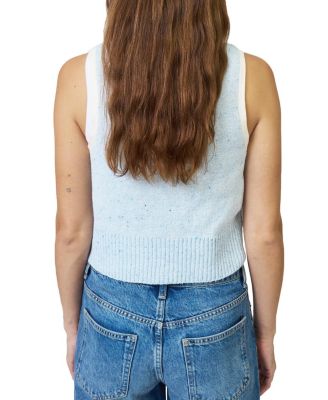 Women's Celeste Tweed Yarn Collared Top