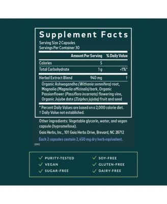 SleepThru - Sleep Support Supplement with Ashwagandha Root, Magnolia Bark, Passionflower - 60 Liquid Phyto-Caps (30 Servings)