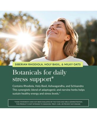 Adrenal Health Daily Support - Herbal Supplement - Maintain Healthy Energy & Stress Levels - 120 Liquid Phyto-Caps (60 Servings)