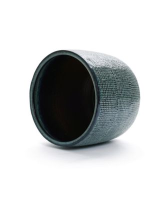 Marina Gray 15.75-Inch Round Ceramic Planter