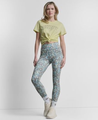 Women's Rhinestone Varsity Logo Relaxed Fit Pull-On T-Shirt