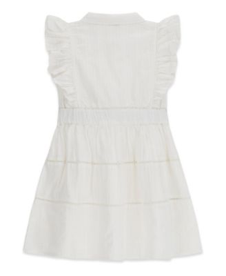 Girls' 7-16 Lurex Jacquard Muslin Dress