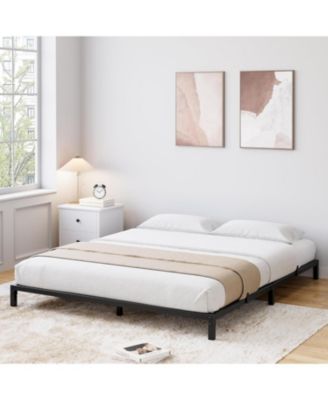 Metal Bed Frame – Heavy Duty Platform Bed with Storage Space,Steel Support,No Box Spring Needed, Easy Assembly, Noise-Free