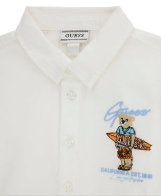 Baby Boys' Short-Sleeve Poplin Shirt and Cargo Shorts, 2-Piece Set