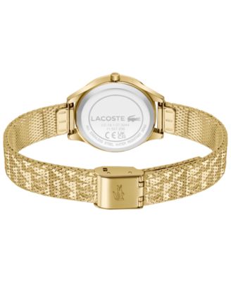 Women's Crocodelle Gold Tone Stainless Steel Textured Mesh Bracelet Watch, 28mm