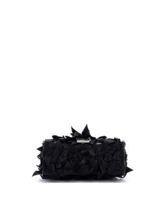 XS Hourglass Top Handle Bag Satin Ribbon Embellished