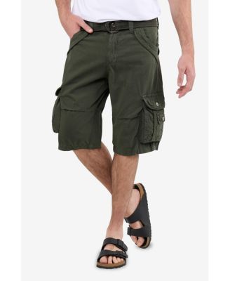 Big & Tall Cargo Shorts Camo & Solid Colors 12.5" Inseam Knee Length Classic Fit Multi Pocket