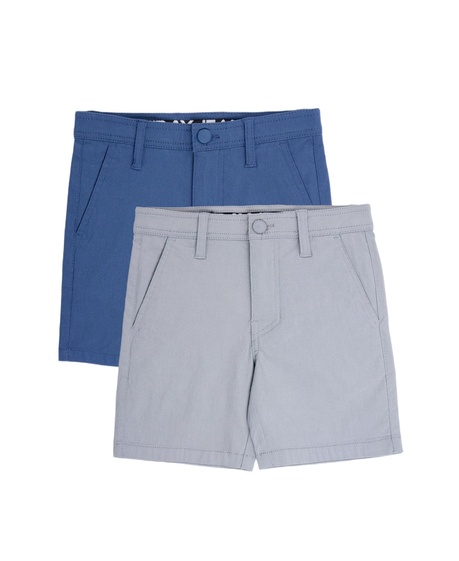 Little Boys 2 Pack Flex Waist Nylon Golf Chino Shorts