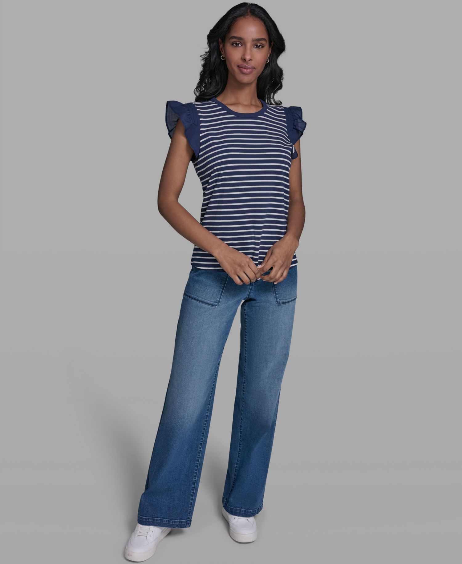 Women's Sleeveless Crewneck Knitted Top