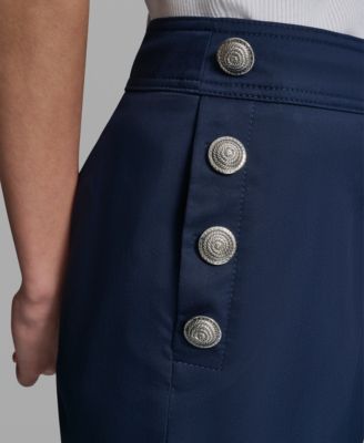 Women's Wide-Leg Mid-Rise Sailor Pants