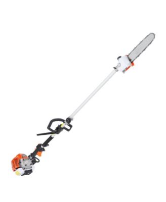 52CC 6-in-1 Gas Trimming Tool Set, Hedge Trimmer, String Trimmer, Brush Cutter, Edger, Pole Saw, Chainsaw Pruner, Extension Pole