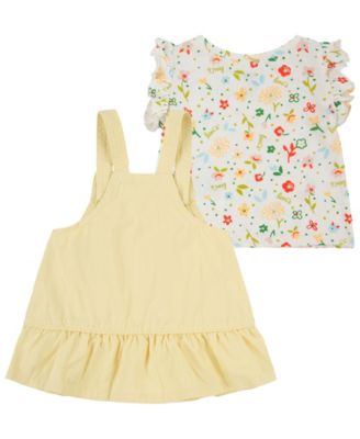 Baby Girls' Short-Sleeve T-Shirt and Skirtalls Set, 2-Piece Set