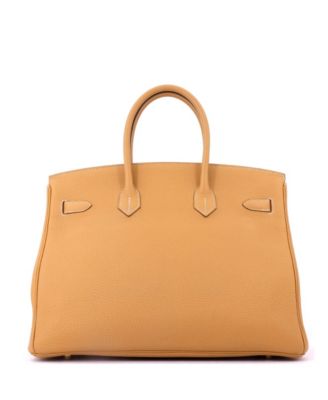 Birkin 35 Handbag Brown Togo with Gold Hardware
