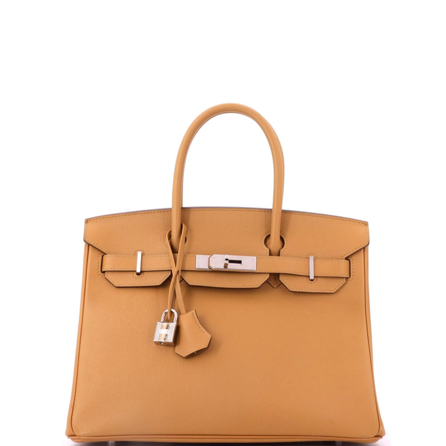 Birkin 30 Handbag Brown Epsom with Palladium Hardware