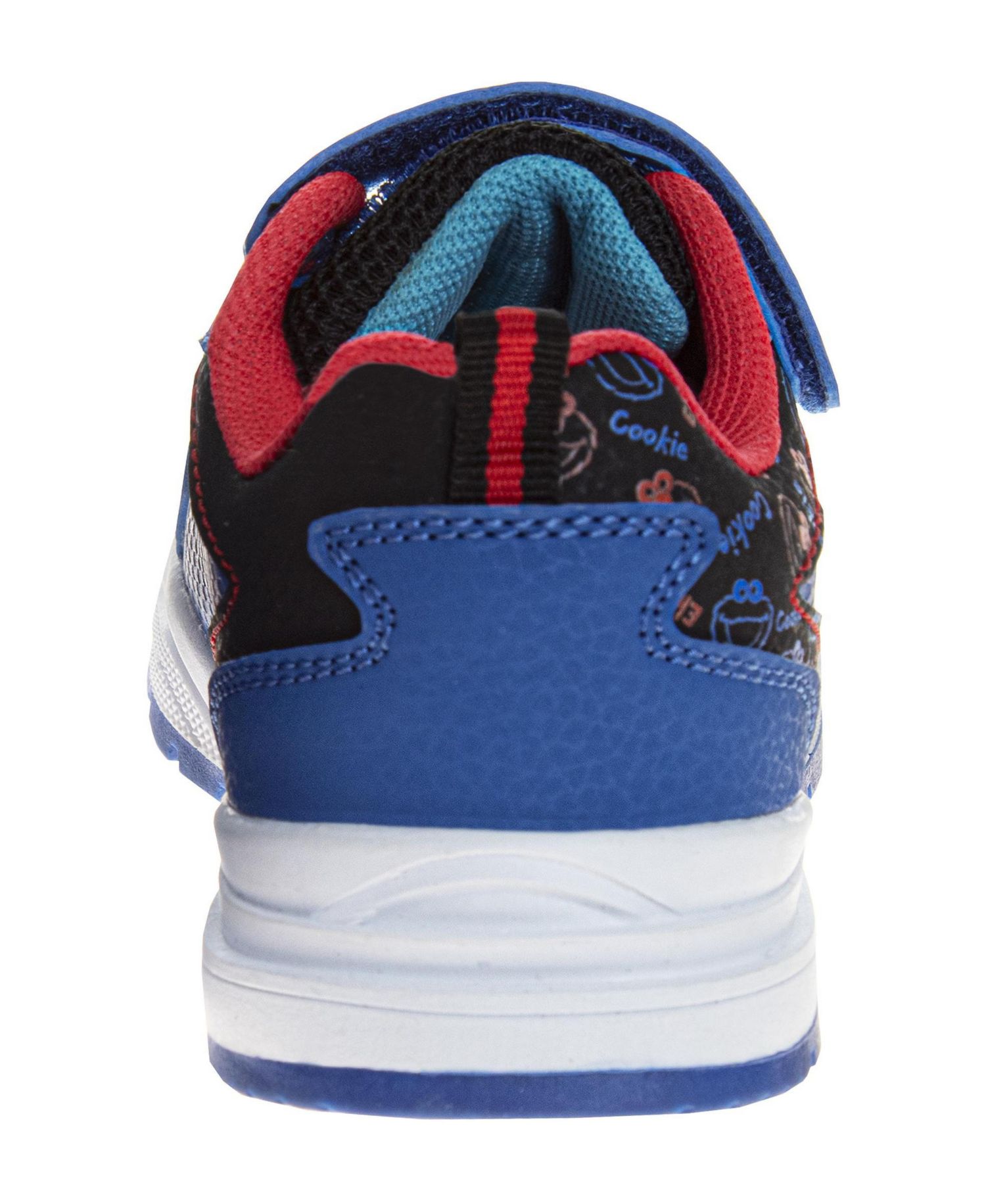 Cookie Monster Light Up Hook & Loop Fashion Sneaker Kids' Easy Hook & Loop Fun Character Design Play Ready Durable