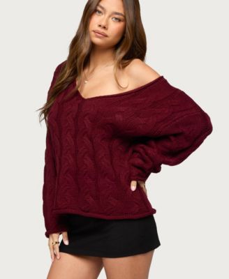 Women's Inga Oversized Cable Knit Sweater