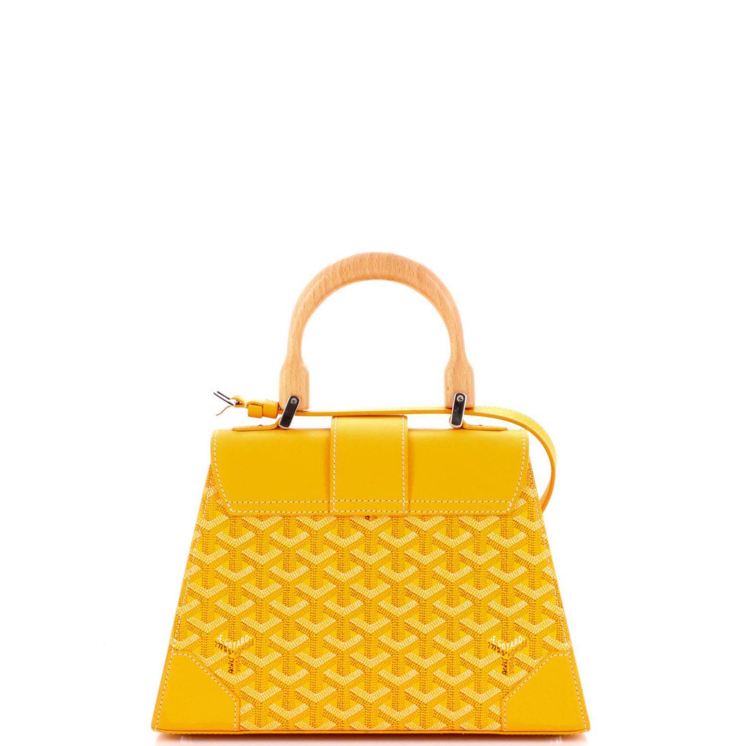 PM Saigon Top Handle Bag Coated Canvas with Leather
