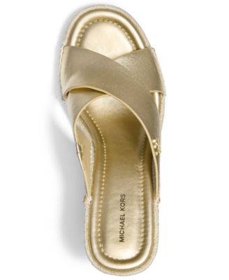 MICHAEL Women's Kenzie Slip-On Wedge Sandals
