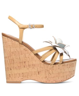 MICHAEL Women's Jacie Platform Wedge Heel Sandals