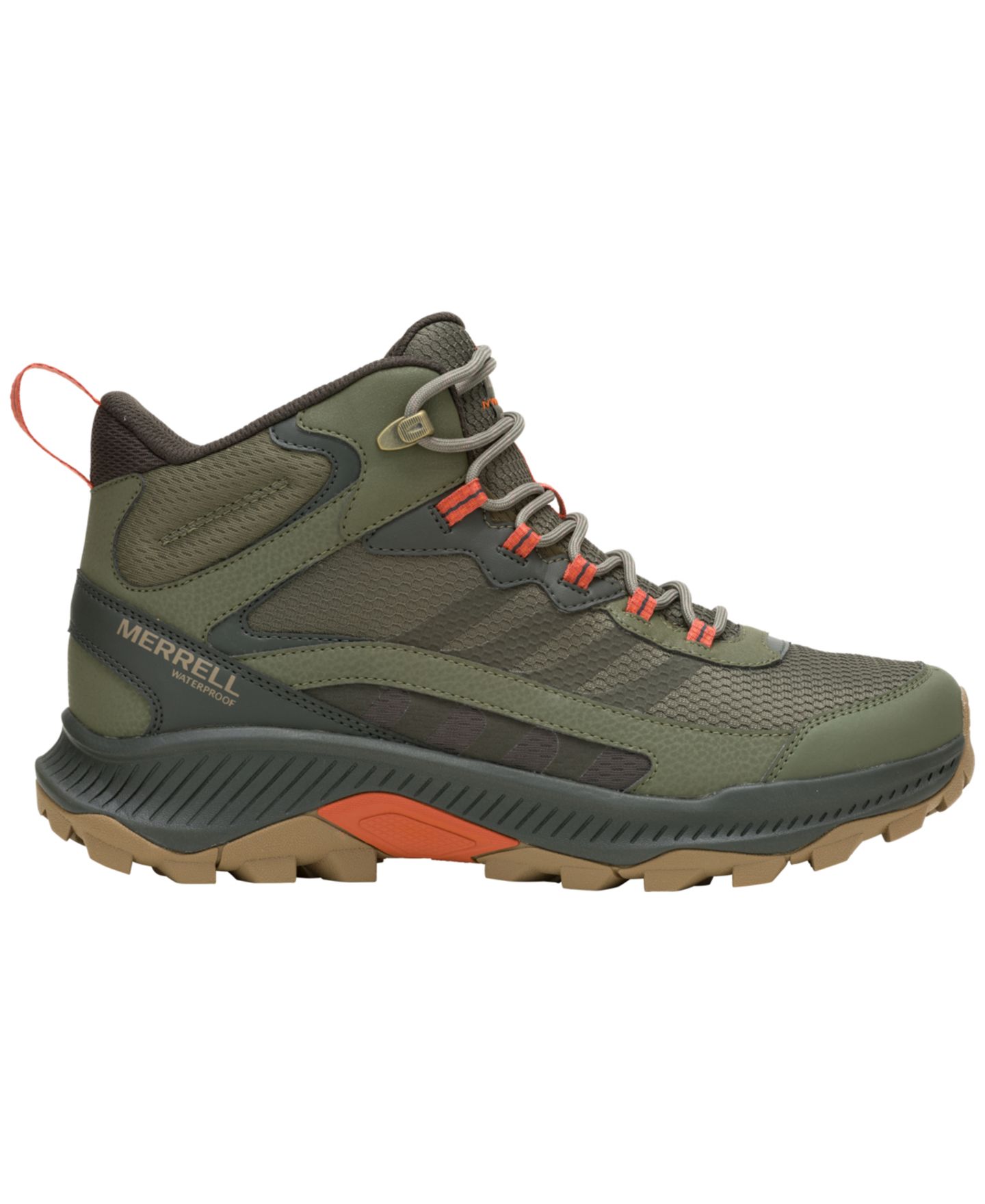 Мужские ботинки Merrell Speed Strike 2 Round-Toe Hiking, цвет: Оливковый — фото 2