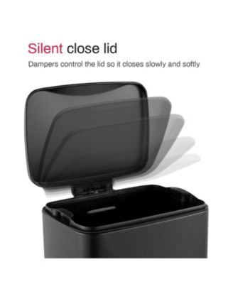 8 Gallon Rectangular Matt Rectangular Kitchen Trash Can