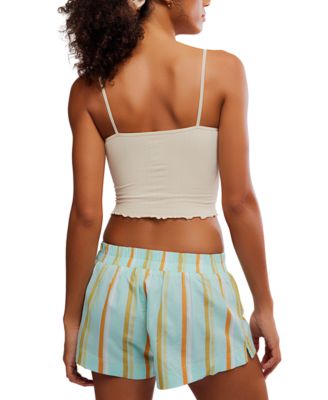 Women's Snap Into it Henley Crop Top