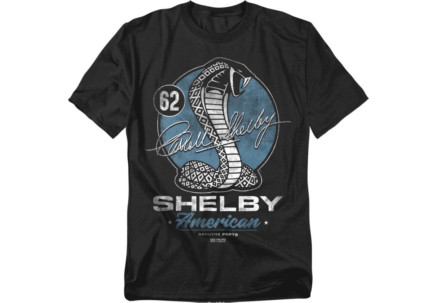 Мужская футболка Mustang Shelby Snake Retro, цвет: Чёрный — фото 1