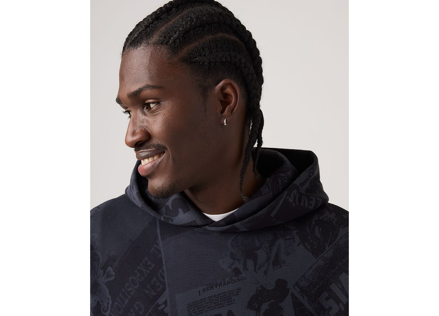 Men's Premium Long-Sleeve Hooded Sweatshirt