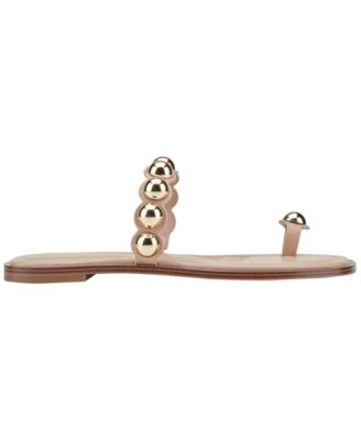 Women's Zaby Ornamented Toe Ring Flat Sandals