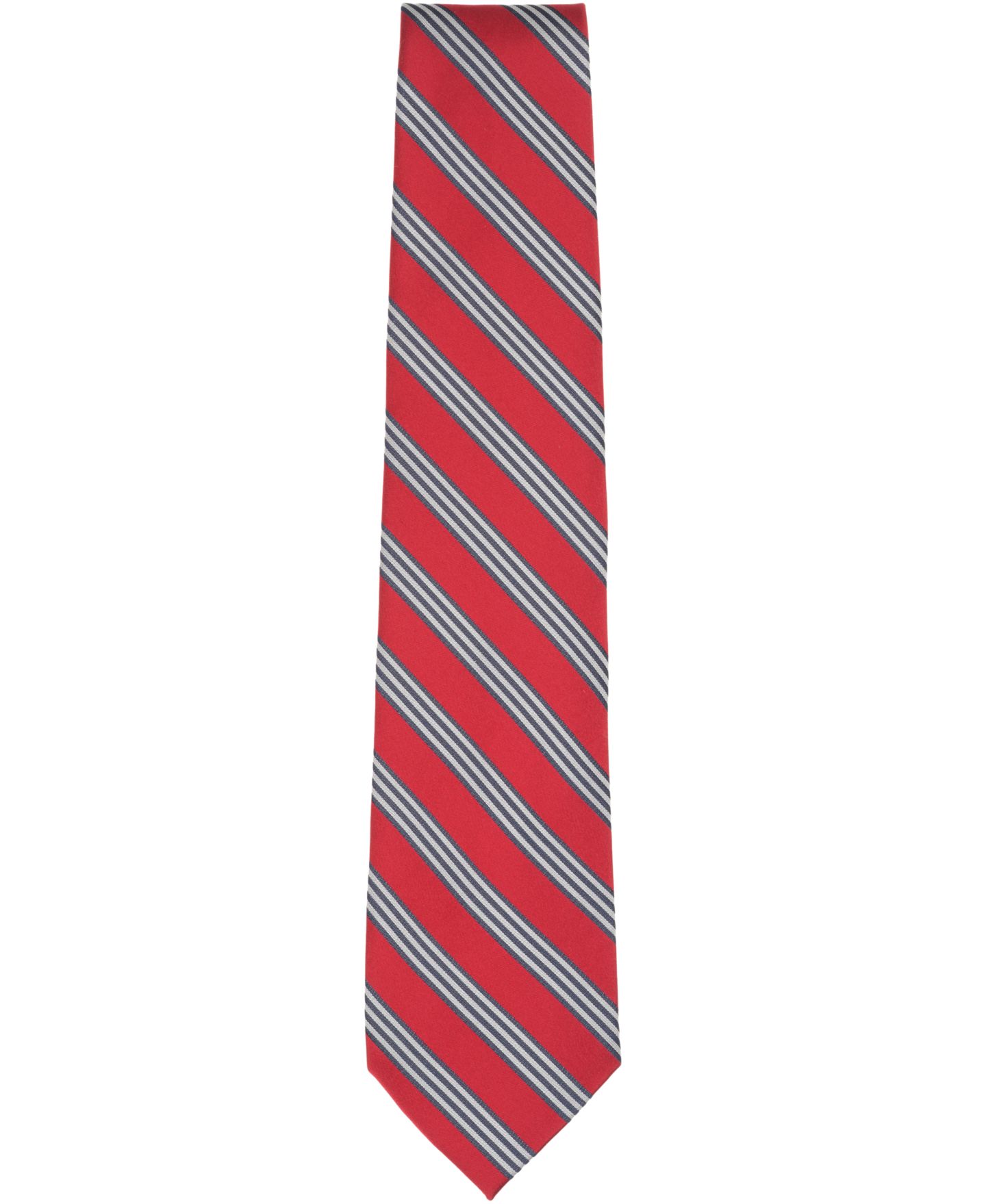 Мужской галстук Brooks Brothers Track Stripe Pattern Tie, цвет: Красный — фото 2