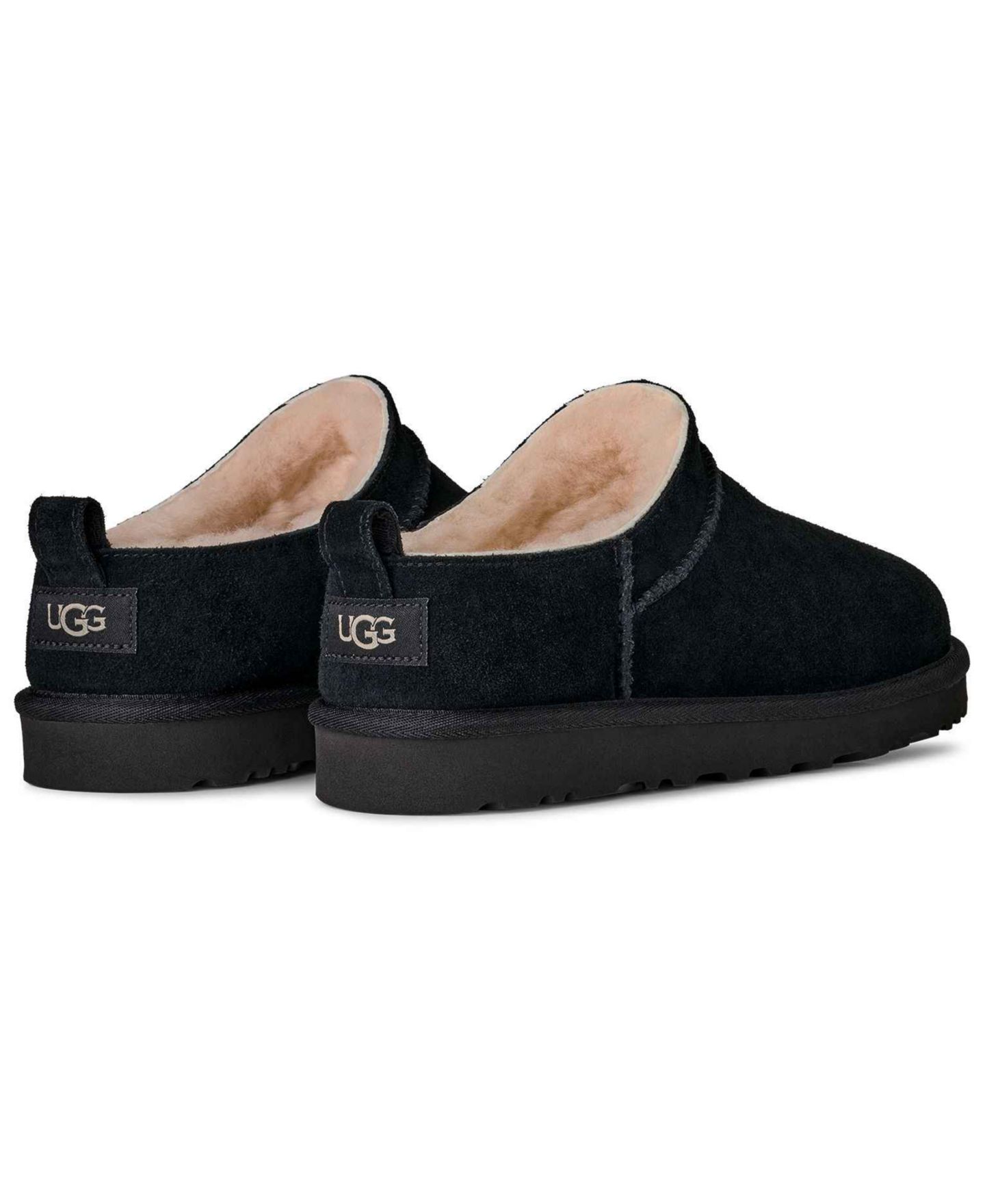Мужские тапочки UGG® Classic Micro Slip-on Slippers, цвет: Чёрный — фото 6