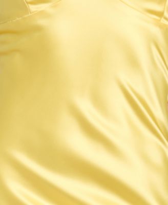 Juniors' Stretch V-Neck Bar Back Long Gown