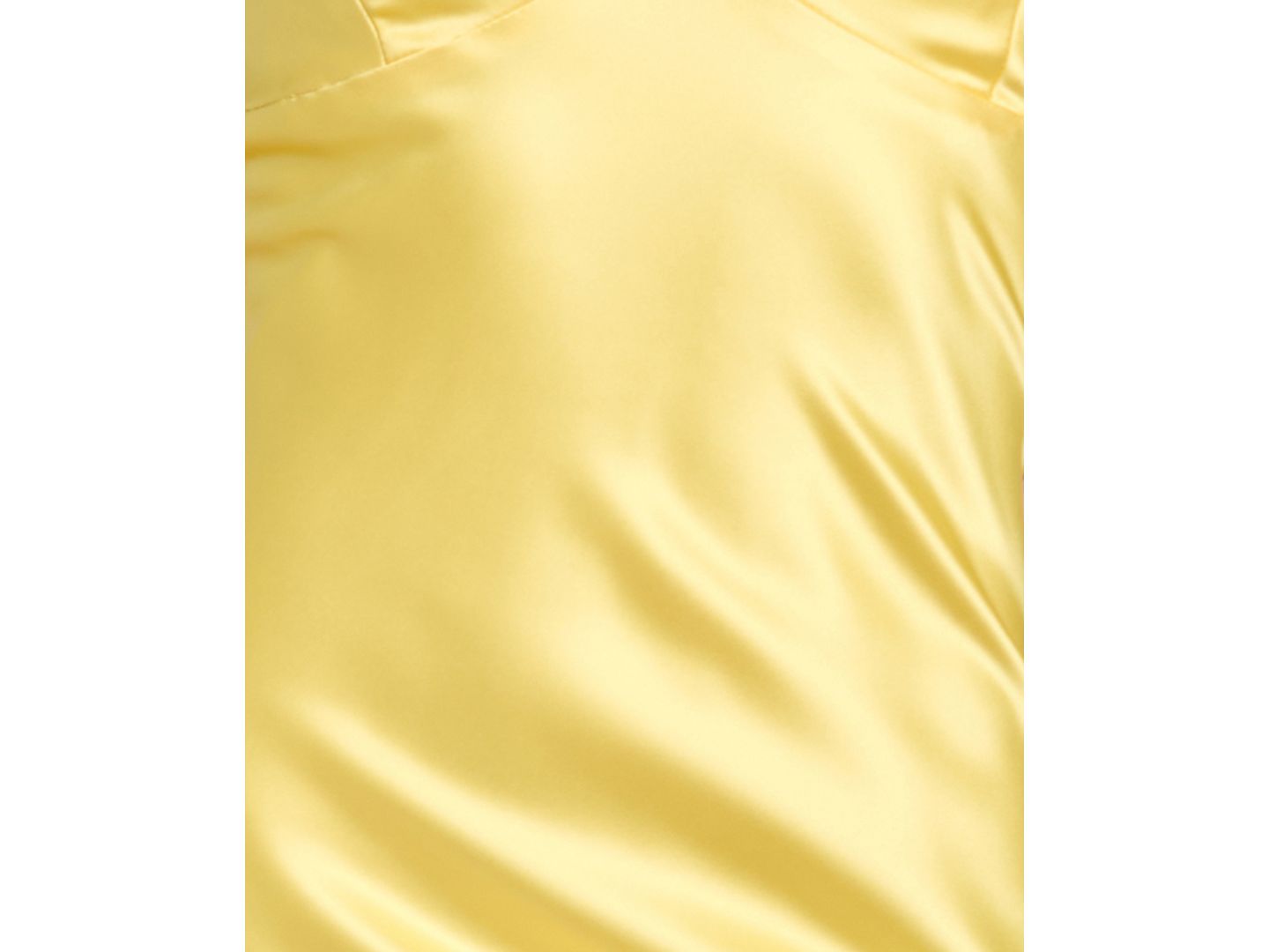 Женское платье Morgan & Company Juniors' Stretch V-Neck Bar Back Long Gown, цвет: Жёлтый — фото 5