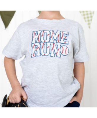 Boys Home Run Patch Short Sleeve T-Shirt