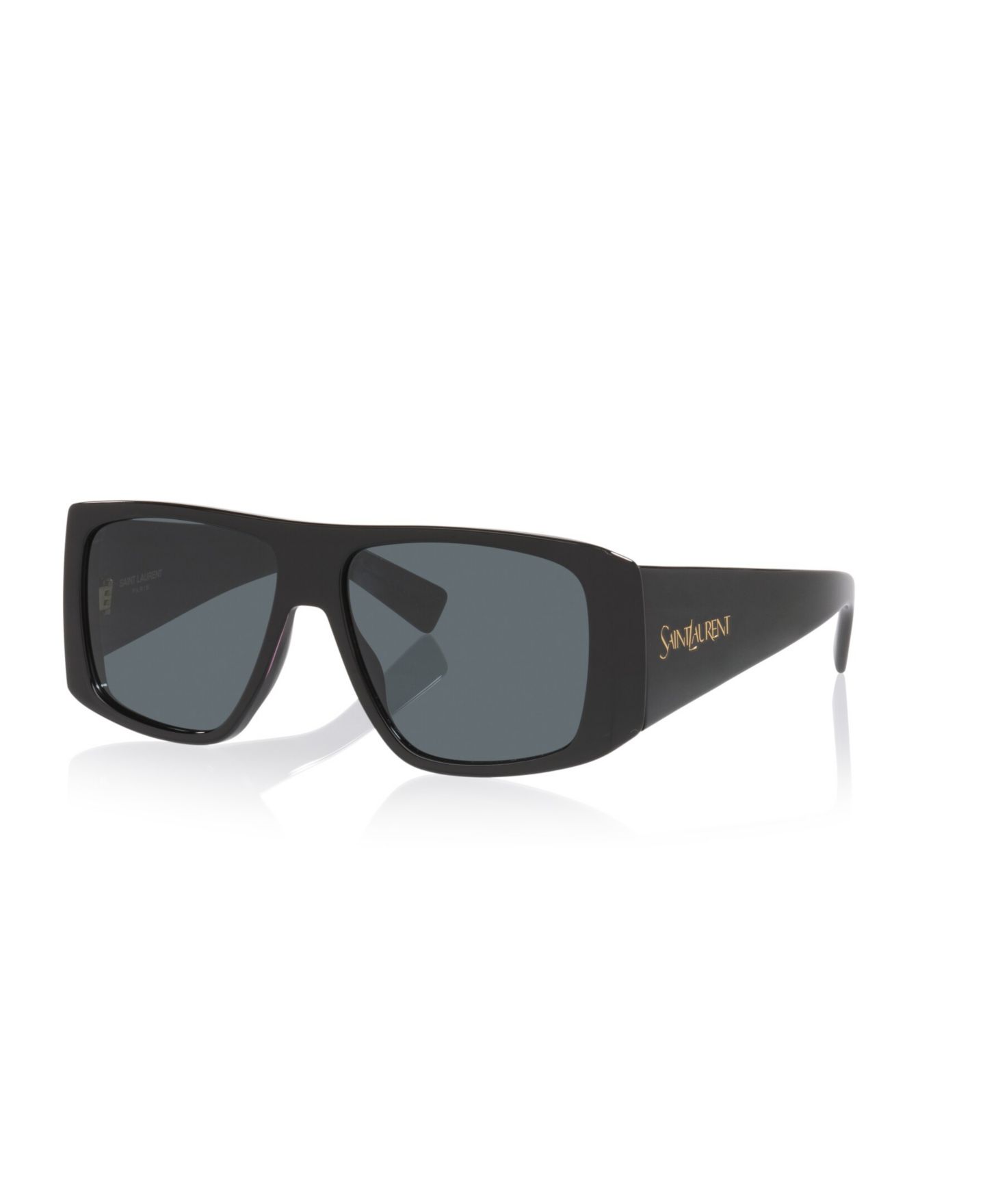 Женские солнцезащитные очки Saint Laurent Rectangle Sunglasses, SL832 YS000889, цвет: Чёрный — фото 1