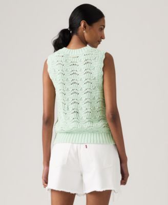 Women's Sleeveless Crochet Tank Top