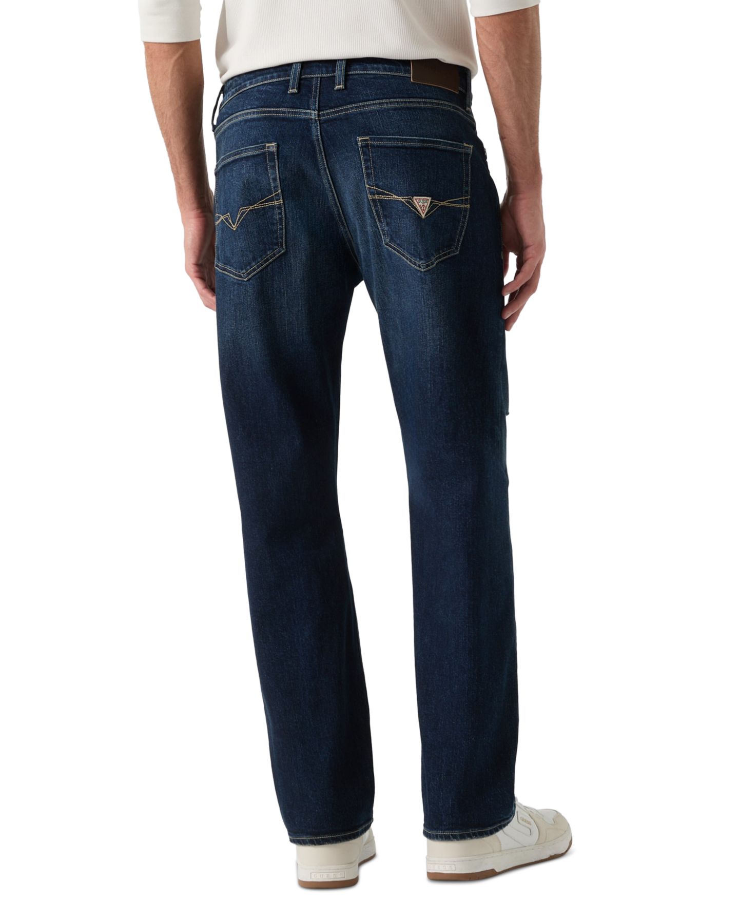 Мужские джинсы GUESS Mason Straight Leg Five-Pocket, цвет: Mariner — фото 5