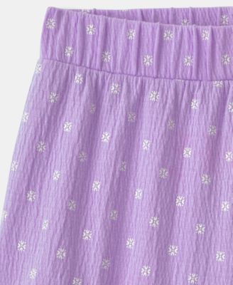 Girls' 2T-5T Floral Top and Short, 2-Piece Set