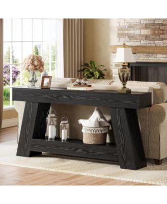 70.9 Inch Long Console Tables, Farmhouse Entryway Table with Storage