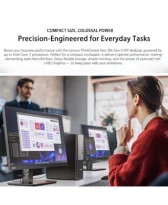 ThinkCentre Small Form Factor Business Desktop, Intel Core i7-13620H, 16GB DDR5, 1TB SSD, Wired KB & Mouse, Windows 11 Pro