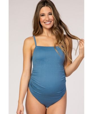 Maternity Smocked One-Piece Swimsuit