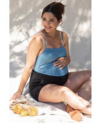 Maternity Smocked One-Piece Swimsuit