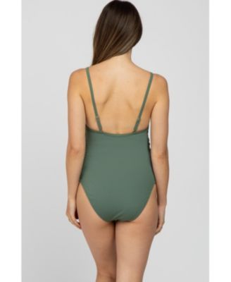 Maternity Smocked One-Piece Swimsuit