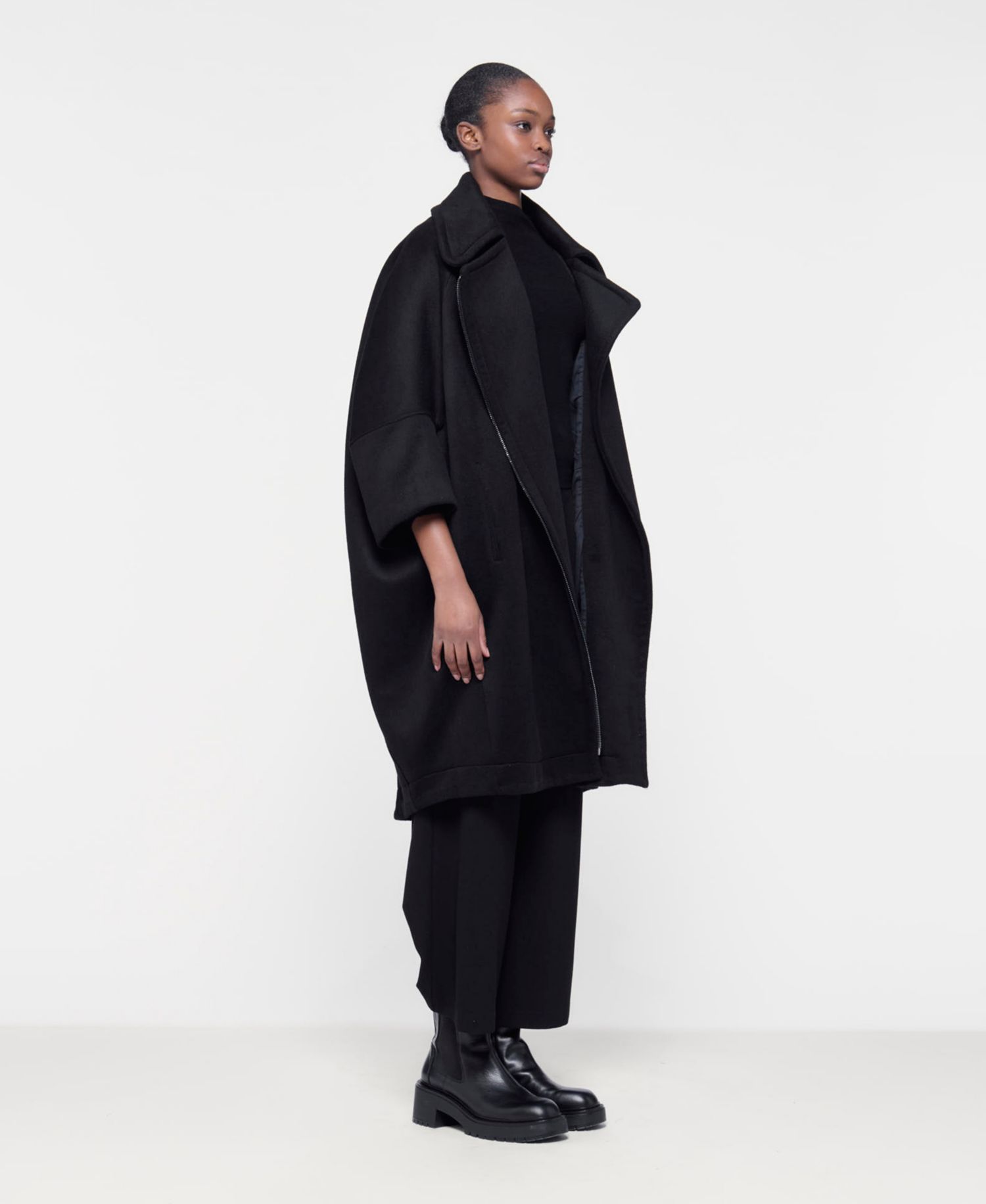 Women's Boxy Biker Coat