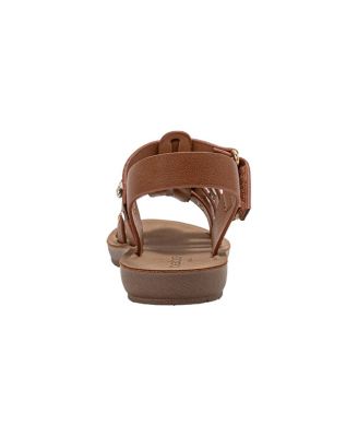 Toddler Girl's  Fashion Sandals – Dressy Shoes with Decorative Metal Charms