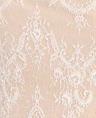 Juniors' Sweetheart-Neck Sequin Lace Gown