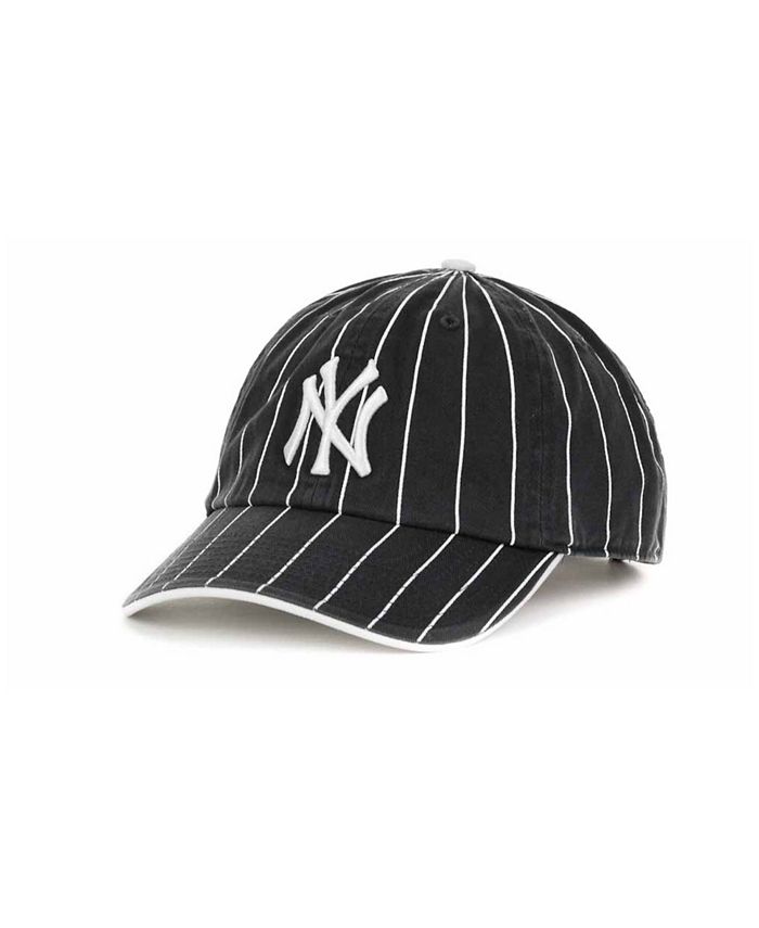 47 Brand New York Yankees Black White CLEAN UP Cap - Macy's