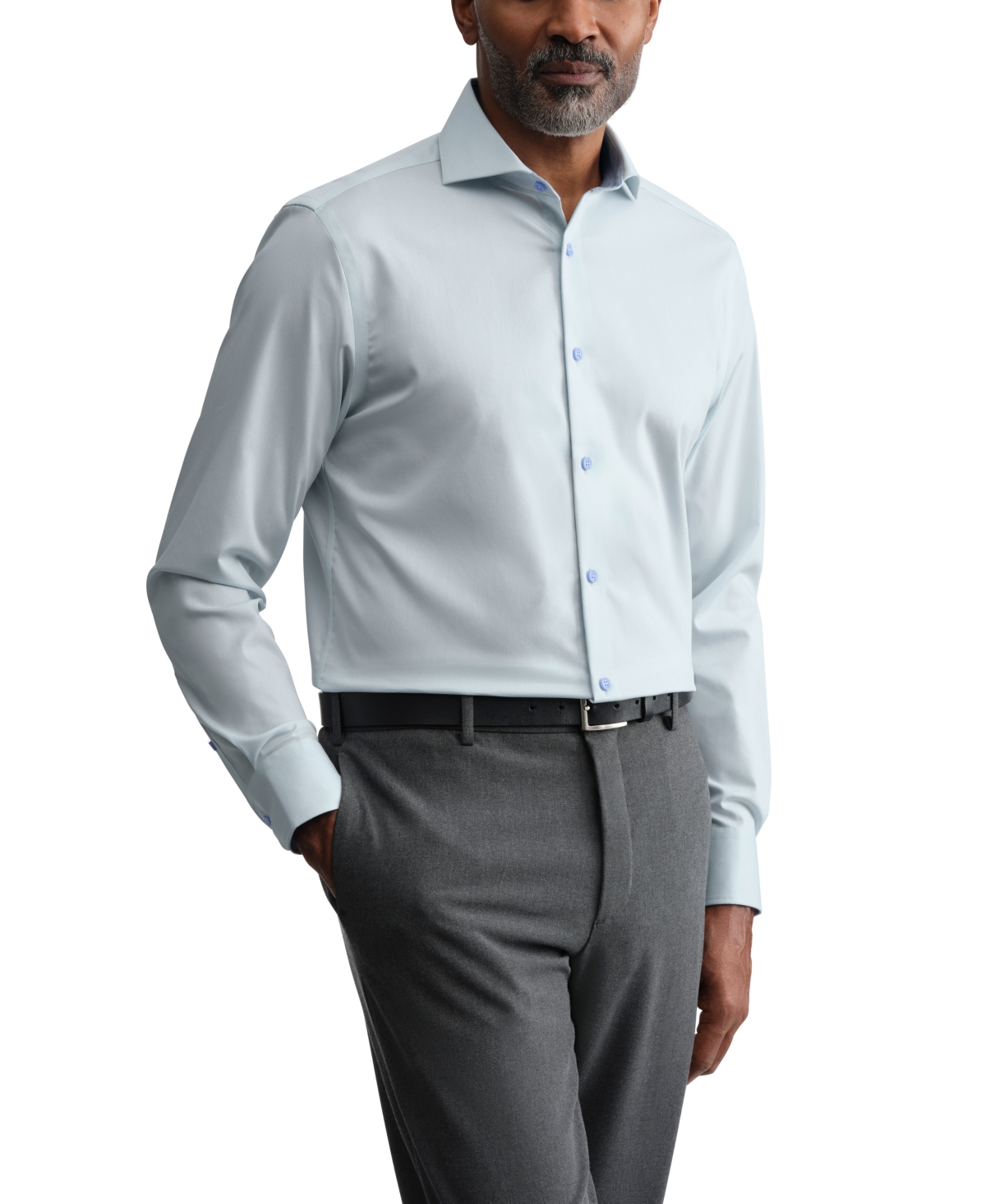 Ted Baker Men's Premium Non-Iron Dress Shirt - Soft Teal