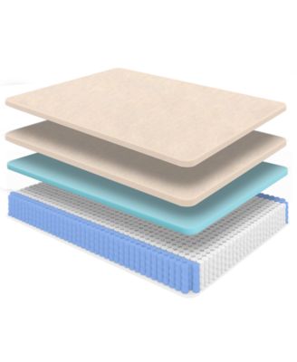 Nova Lux 14" Copper Medium Pillow Top Hybrid Mattress, Queen